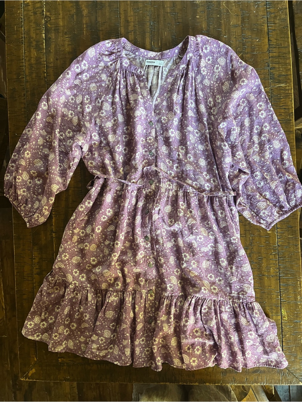 Sonoma Purple Floral Women’s Dress